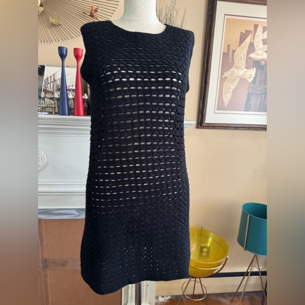MADELEINE THOMPSON Alexia crochet-knit wool and cashmere-blend mini dress M - Picture 8 of 16